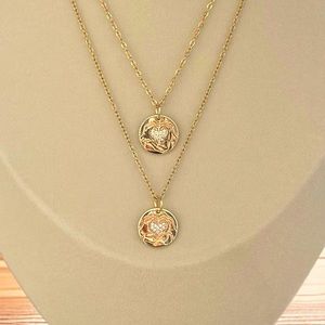 Taylor Swift Heart Hands Sign Fearless Eras Gold Necklace‎ Pendant